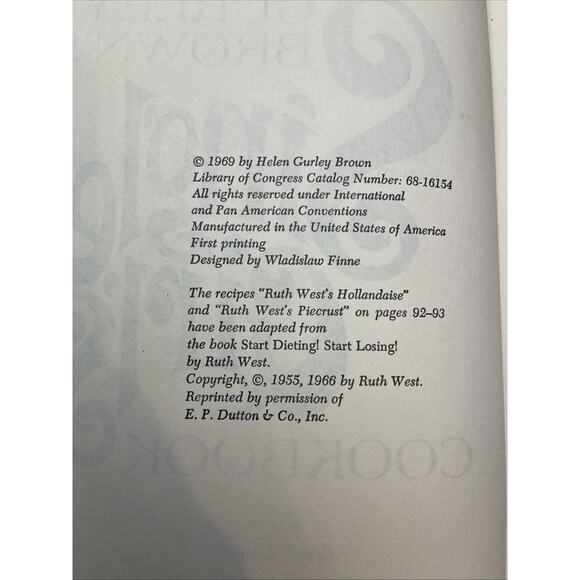 Single Girl’s Cookbook, by Helen Gurley Brown, 1969, 1st printing - Picture 13 of 16